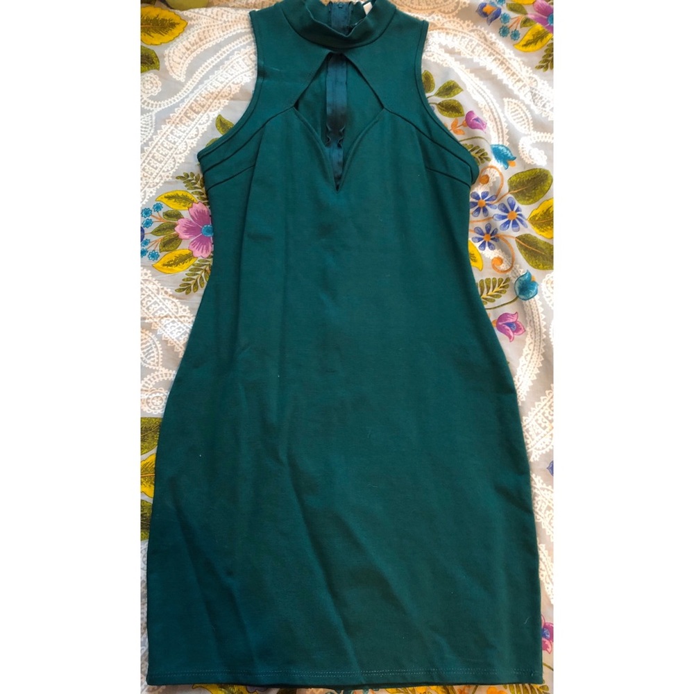 Dark green dress